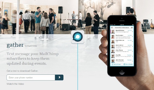 gather sms mailchimp