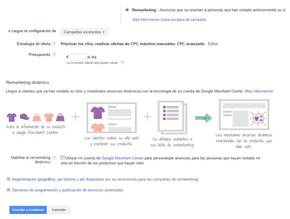 Adwords remarketing dinamico