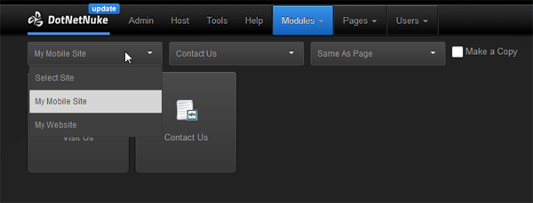 novedades dotnetnuke 7 cross site sharing