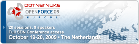 DotNetNuke OpenForce 2009 Europe