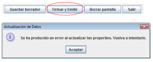 Error en la factura